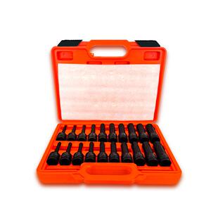 20件大套小风炮内六角连体批头气动旋具套筒橘盒套装手动电动工具