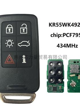 适用09-14年沃尔沃XC60XC90S90S60智能汽车钥匙KR55WK49266