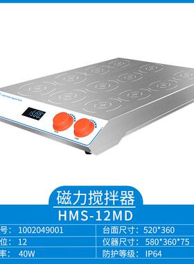 上海沪析HMS-12MD电磁感应多工位搅拌器