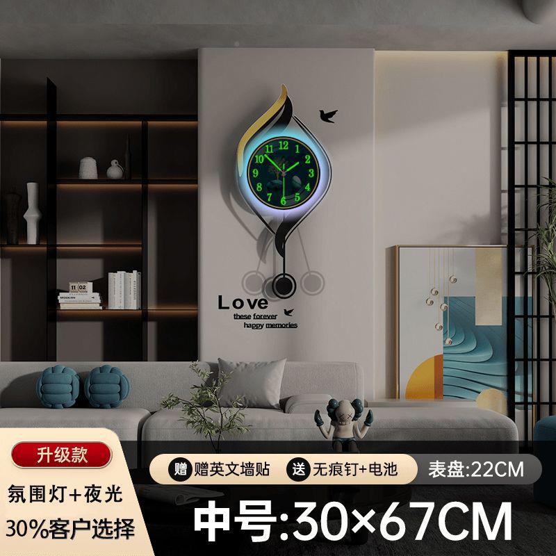 钟表挂钟客简厅钟现代约时尚网玄关钟表装饰CDS6家用创意红大气时