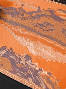 新中式旗样板间酒店餐桌茶几OBF装饰布旗条柜电视桌盖巾床酒店同