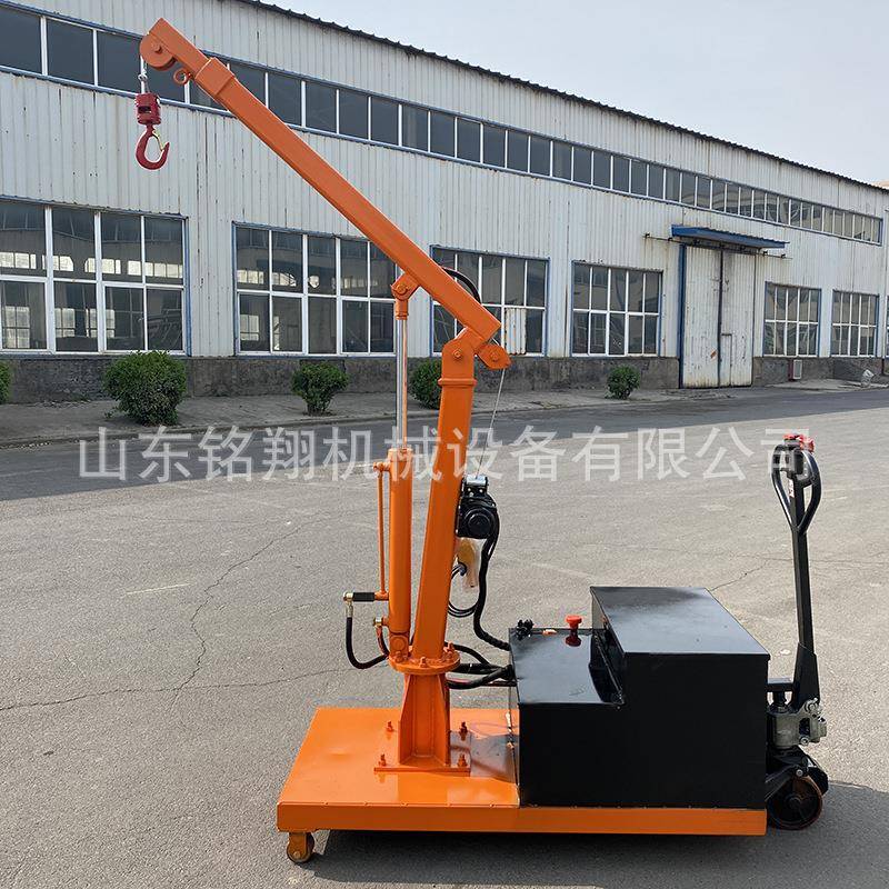 车间仓库用移臂QMC动式单吊装行机配重式模具小吊车电动走液压吊