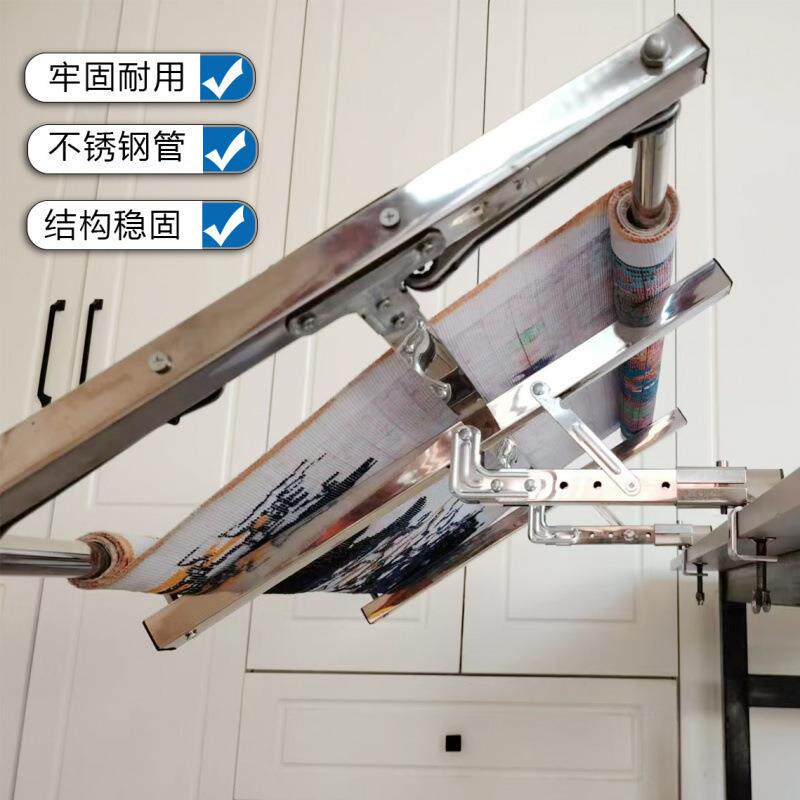 字绣工具桌用48H6M2Y9绣夹一对桌面架边十方便简单家夹子