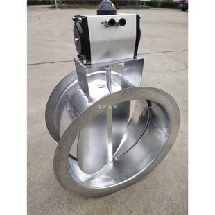 锌圆形气动阀催化燃烧量气动阀风调镀节阀不锈钢蝶阀除尘634排阀