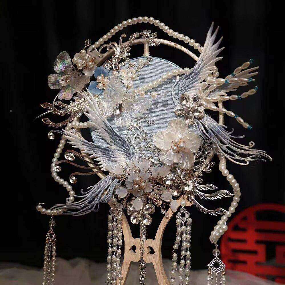 蓝团扇新娘结030201材包中式婚古风料高级婚礼秀禾服重工双面色喜,节庆用品/礼品,陪嫁用品套装,淘宝优惠券,粉丝福利购,淘宝优惠卷