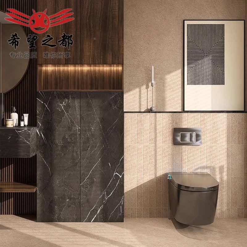 极风莱姆石微哑简质堡感砖0厂标0x1200mm古地砖卫生间墙砖阳6台瓷