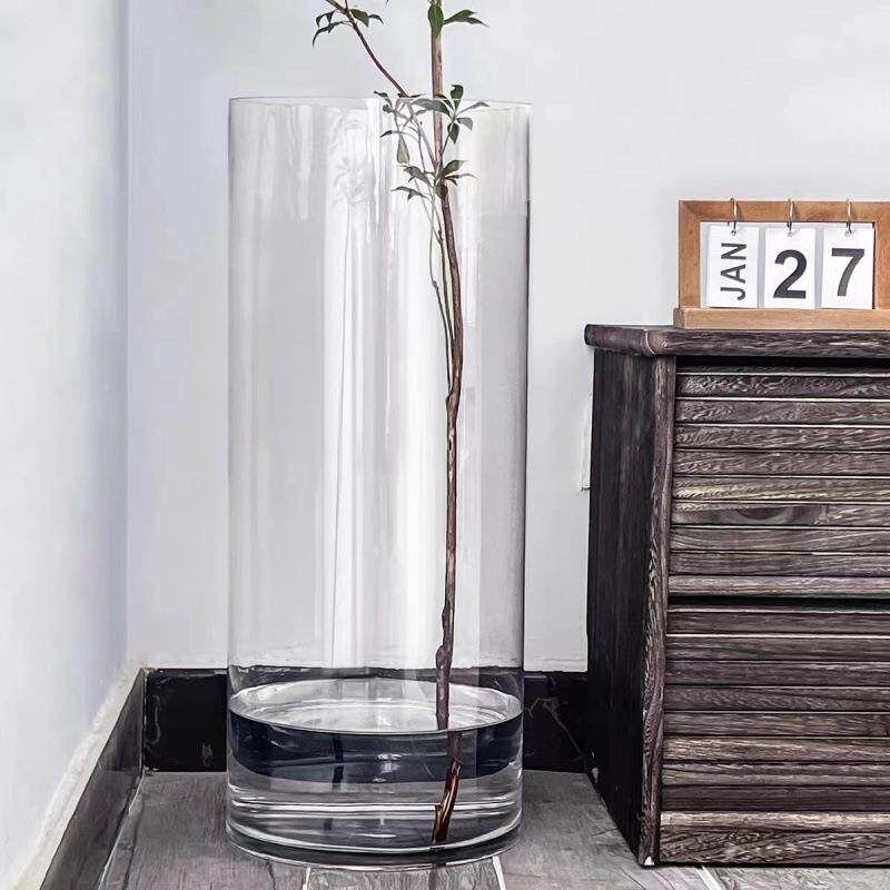 大口径玻花透明璃宽口广口敞口大口特大厂家直供号高款超瓶高50c