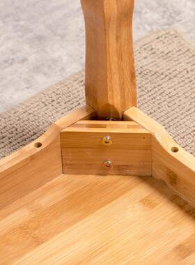 炕桌家用木SVL榻榻米小桌子坐地东实饭北农吃竹日式矮桌飘村窗小