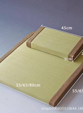天蔺草打坐垫海绵然加静坐茶室内禅修垫草编家厚人91065用懒垫子