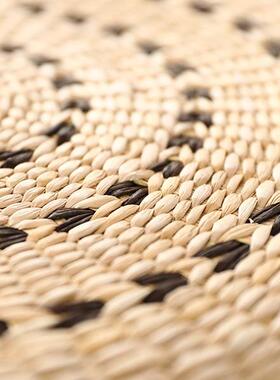 夏季草编团坐垫坐加厚榻榻坐米墩地墩垫编织垫蒲蒲79210垫客厅民