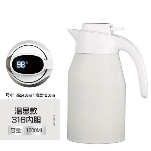 热水水瓶暖壶家用保温开EKO1水瓶36不锈温水壶保温壶大容量钢暖壶