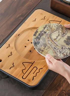 源头厂创意式干泡茶盘家用酒店客房吸日ali-scsc水速干储水排家水