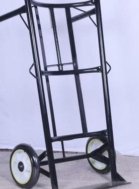 流油桶车推搬运车小33820推车平板圆管物车厂家铁通车劳动车工具