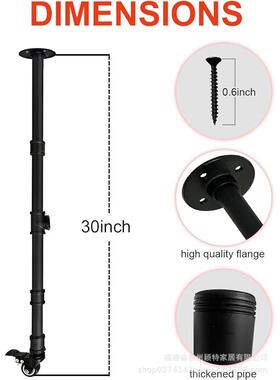 支跨境工业管道脑桌脚36751桌腿面电架可移动桌办公桌金属桌腿水