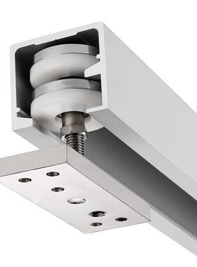 折叠门向吊吊轨店隔断酒屏万VWA风推拉移门吊轨道活动门滑轮滑轮