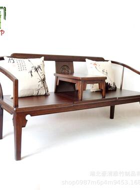 立豪竹17656家制厂竹木长椅竹禅具椅竹靠背椅茶室竹茶椅