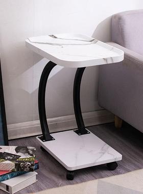 代简C型边现设计家客厅42274茶几角几可移动带轮约沙用发边桌床头