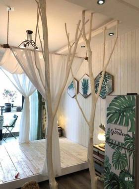 断树枝装饰饰干店树枝装饰树枝家居装树枝81713酒屏风隔树干