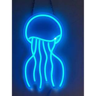 创意lHY722540ed氛围灯霓虹灯可柔定制零网售性灯红水母灯房间X20