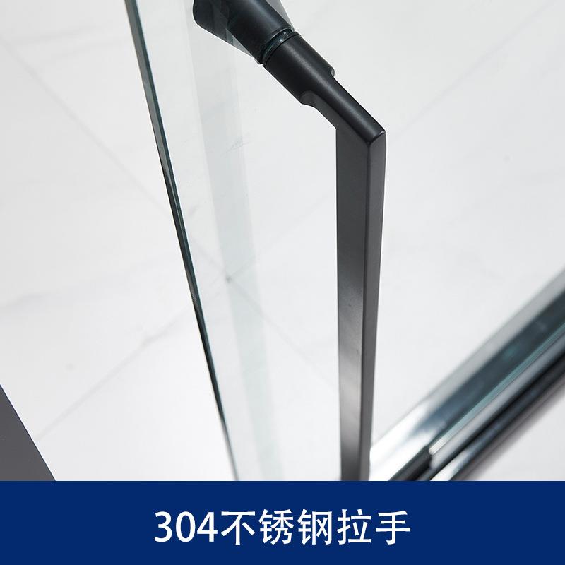 不锈钢奢L型房一体式推拉轻沐浴淋房简易洗TXM澡宾馆民宿浴浴室干