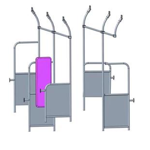 公交车扶手管 扶手连接件三通铝合金