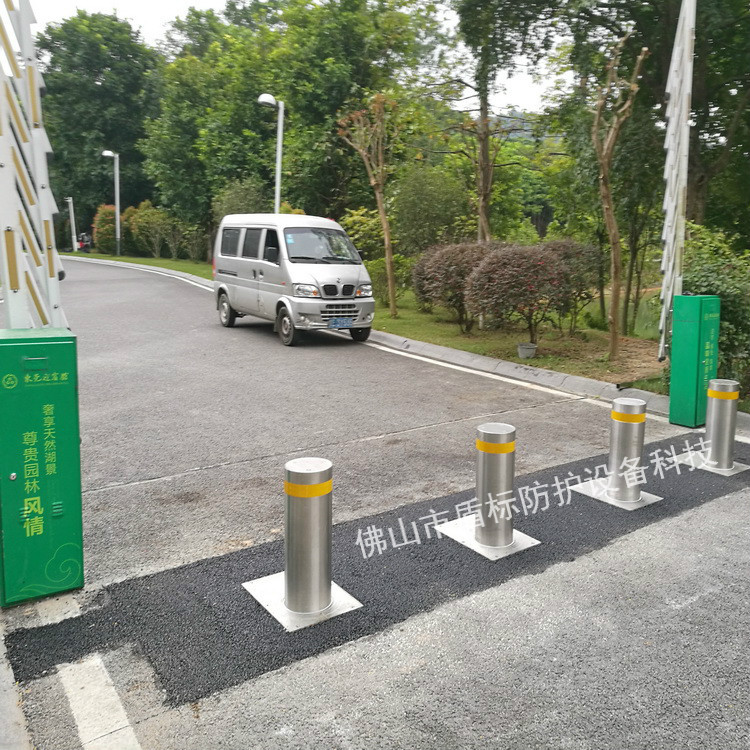 219直径全自动升降柱,304不锈钢成品可伸降车档,电动液压伸缩路桩