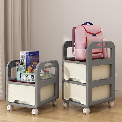 书桌底下置物架放置书包带轮家用落地书架学生宿舍移动收纳柜