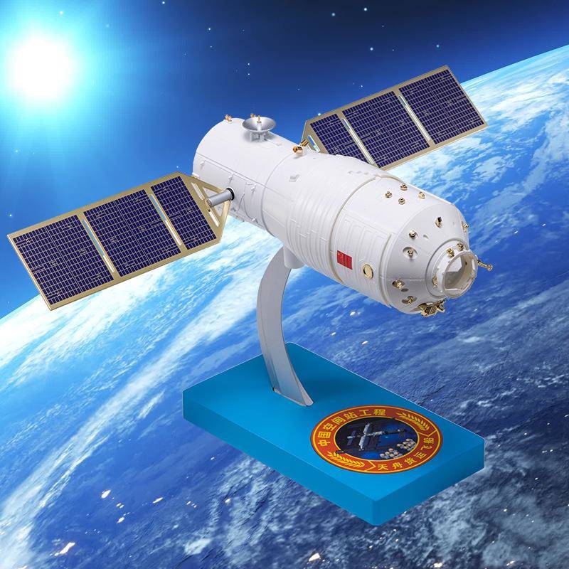 1:50天舟货运飞船模型仿真合金航天飞机神舟12号载人飞船摆件