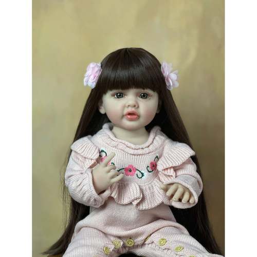 BZDOLL重生娃娃琳琳55水cm婴全胶61814身可过洗可站立仿真儿家家