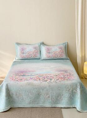 中式古典花卉大版定位数码印一面花56335棉一面绒双面可绗用夹缝