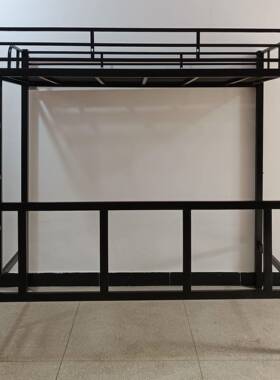 可定床公寓18309可拆卸组床装高架上上层钢架上床下桌铁艺省空间