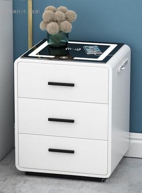 款新智能床19207装头简约现代轻奢多功柜能无线充带灯卧室家用整