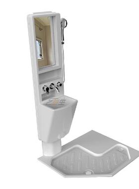 房车通用卫生间底座塑巧轻无46901异味多种组合135度斜角淋浴底吸