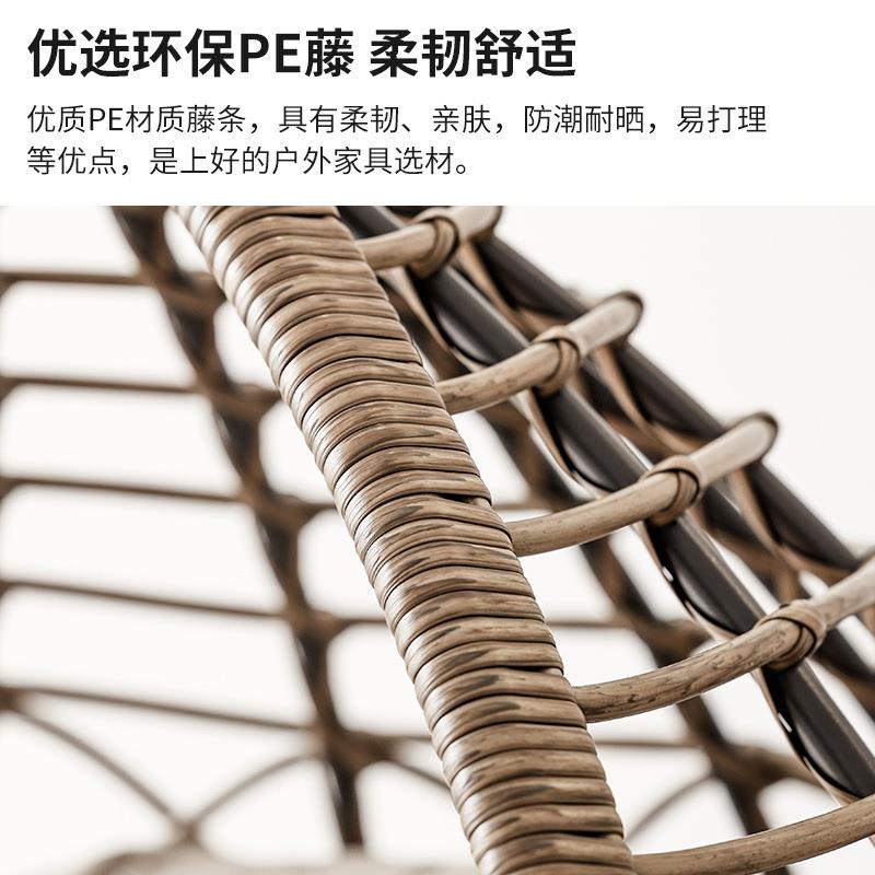 单人秋吊篮休闲懒人千户摇椅阳台椅鸟巢藤椅吊JO-吊坠+藤椅吊篮摇