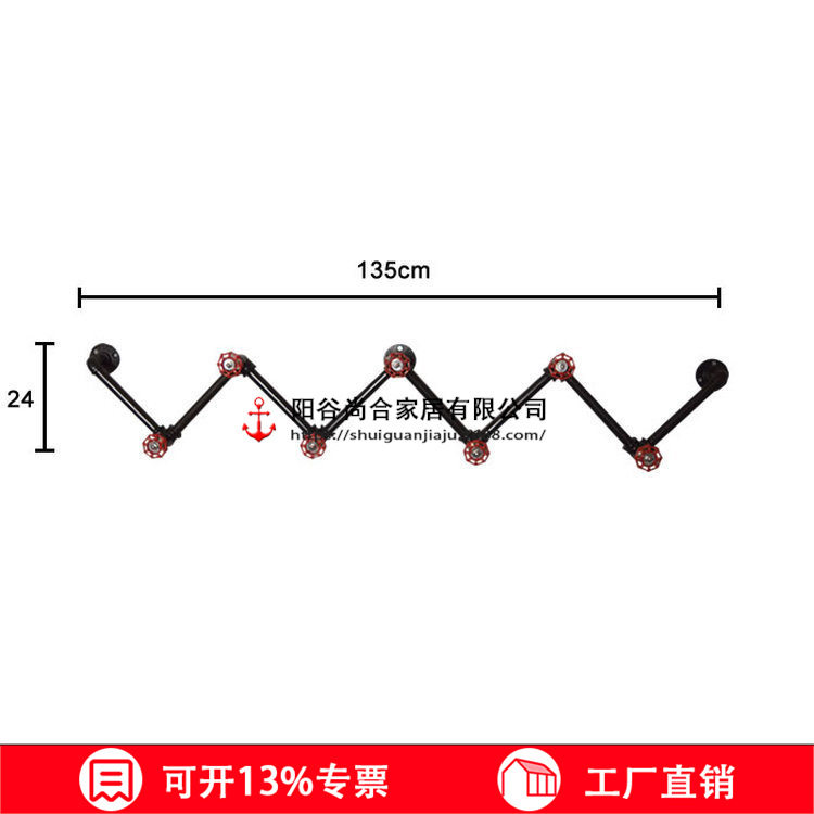 美式创意门后挂钩 铁艺门背式衣帽钩 浴室厨房挂钩架