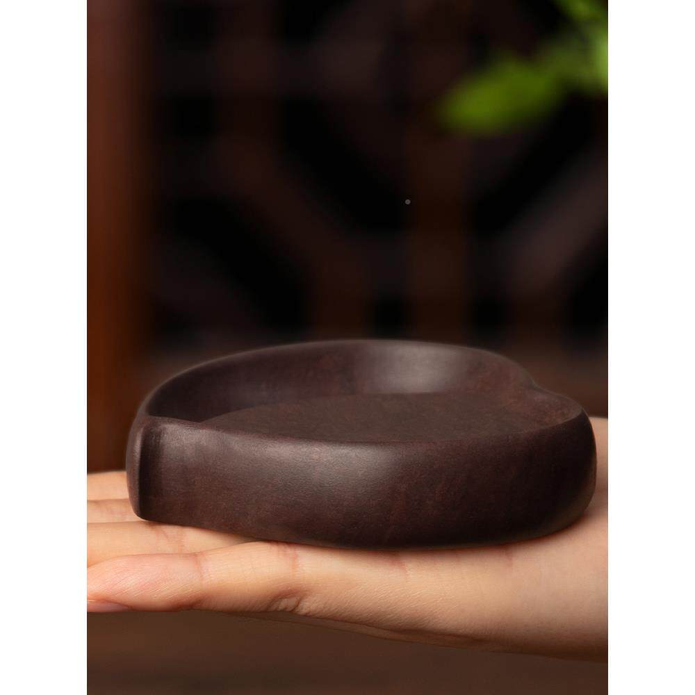 肇端砚书法宋坑砚台小墨楷法天然书239原石笔庆纸砚便携式文房