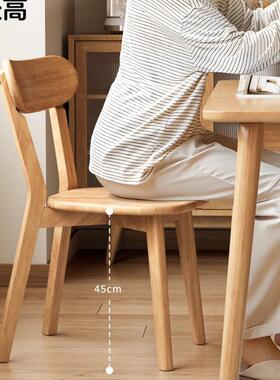 古实9218木椅子餐椅家背用餐桌椅厅商用简约靠椅木头复意式餐凳子