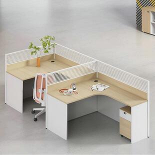 板家具式单多人位办公桌延伸桌面办公桌电脑员屏风转85451角人职