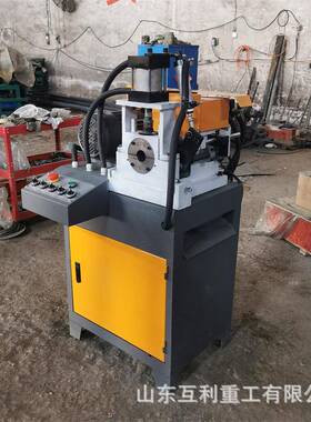 单气动单头圆管倒单角机80头气倒动带托料架角机气压型87062头去