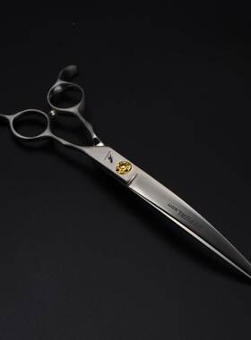 高档双尾弯上哑光7.物0寸弯剪宠物剪专业级下85330弯宠师专用