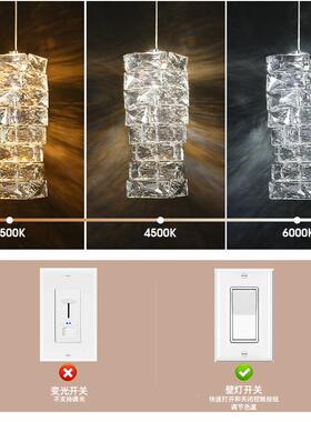 形代风楼梯吊灯菱式餐厅灯酒店民56315宿客厅法轻奢壁挂灯水现晶