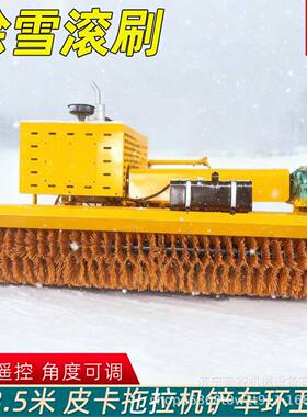 市环卫道路铲推雪冬季自带动力除雪车63876扫雪滚刷政车载除式雪