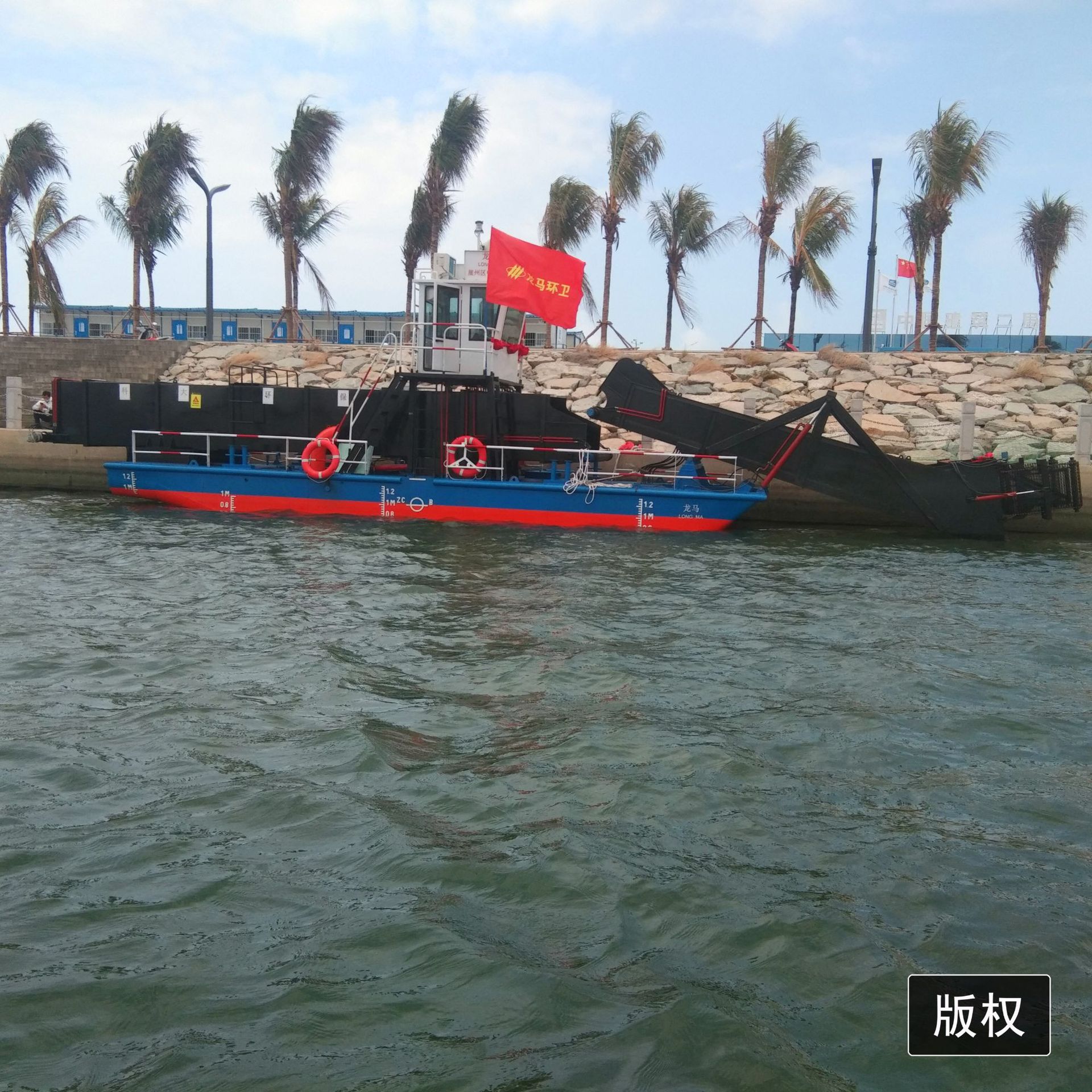 割草船河道水草清理机全自动割草船 厂家发货割草船河道清理船