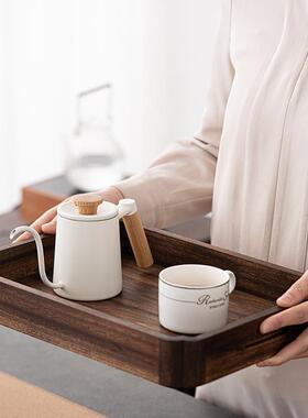 胡桃木收纳架原木家具抽屉式托居盘茶道茶架置物收纳WCV柜展示盒