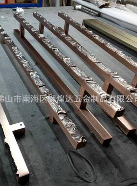 复古不锈钢门拉玻手玻璃大门拉中式铜61771大门拉手高档手别墅璃