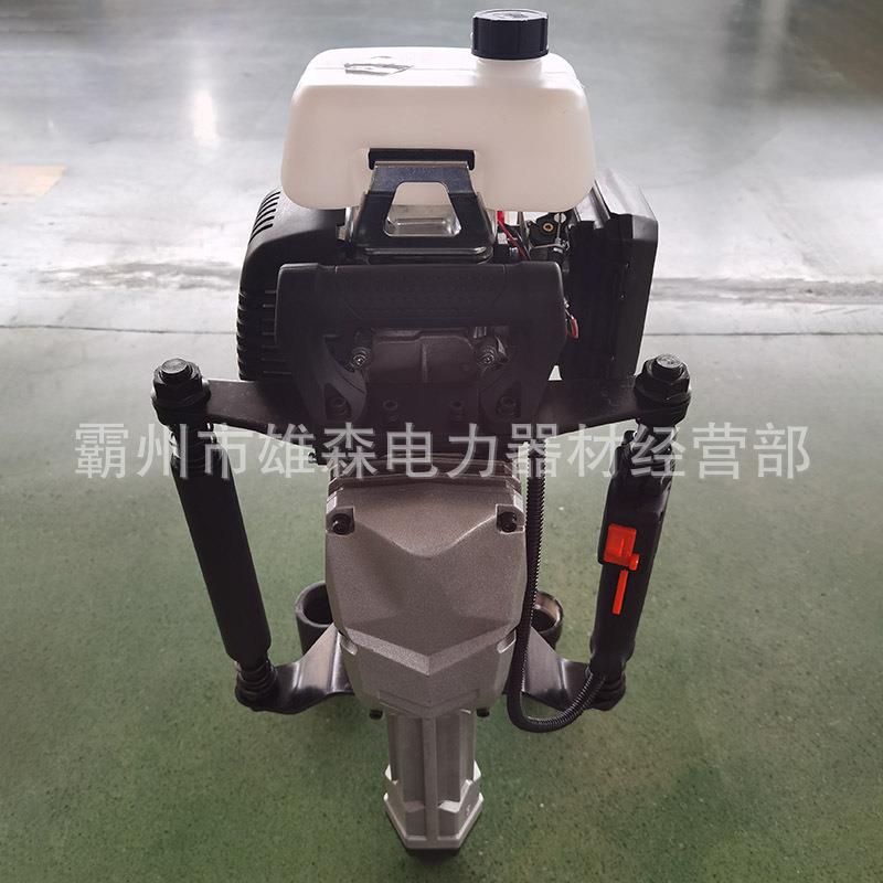 二四冲程防桩栏打桩机一汛体式防0724洪抢险汽油打桩机手提式护植