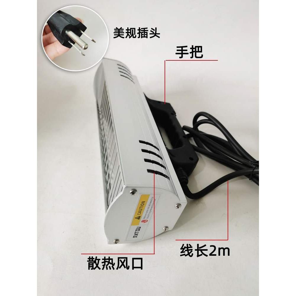太阳膜测试220V欧灯汽膜车贴烤膜烤灯隔热喷漆手持灯红外线烤漆10