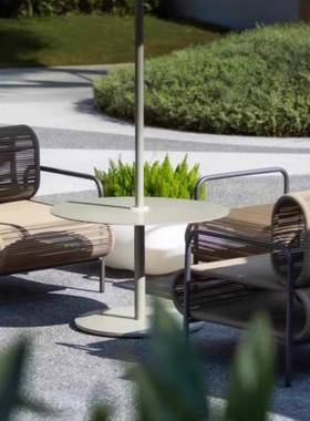 户外沙11304庭发露单人台藤椅民宿酒店院露天售楼部外摆园林藤编