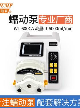 WT-600CA蠕泵计量泵软管蠕动泵家wFGX动g600s蠕动t泵w6厂00