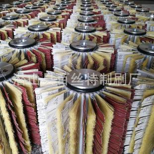 φ220mm H00mm砂光轮砂刷2木材IBE抛光光打磨白粽扫棕刷毛刷辊